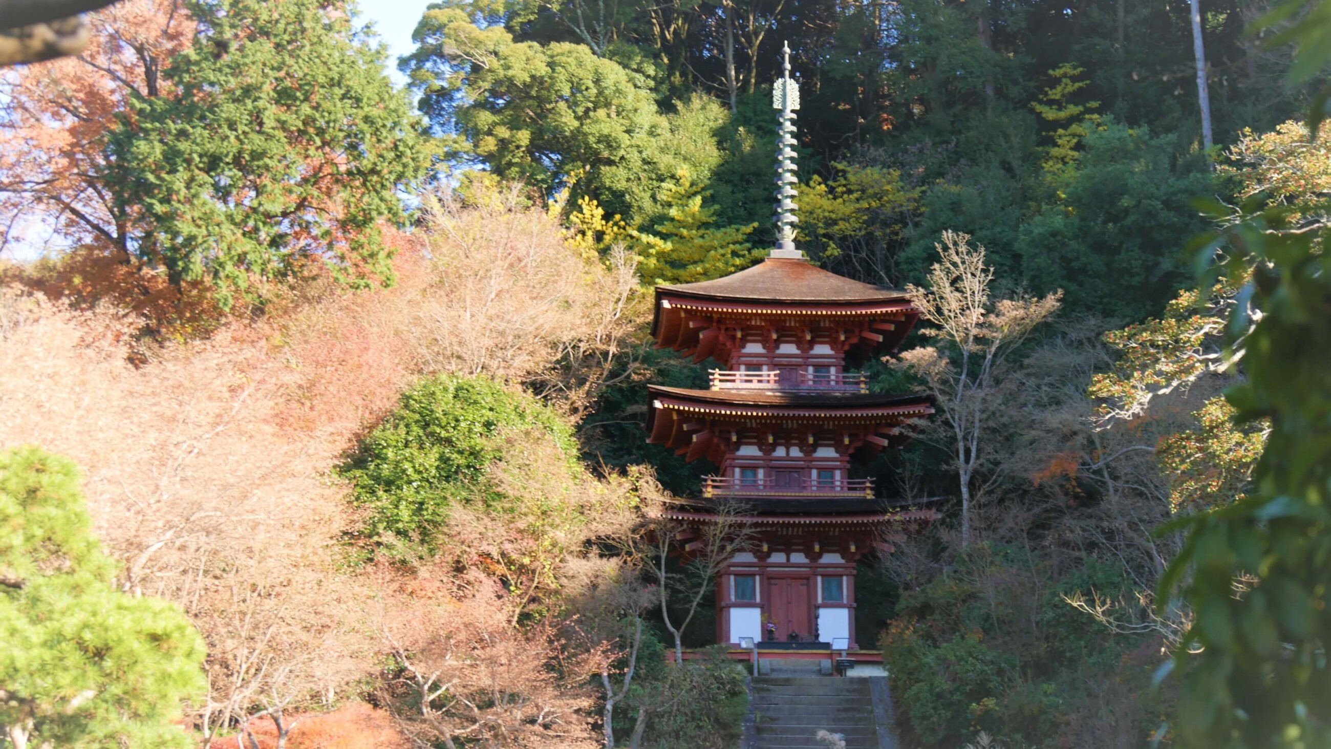 岩船寺三重塔