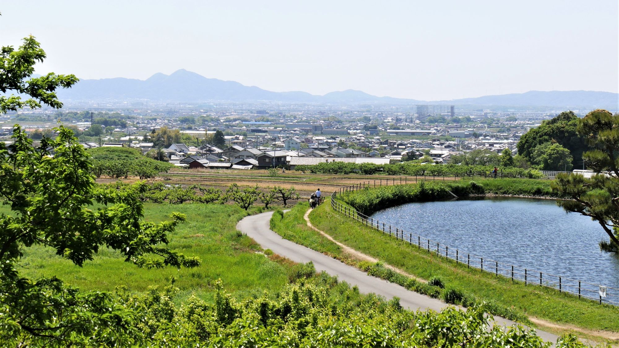 水辺の景色も美しい崇神天皇陵付近