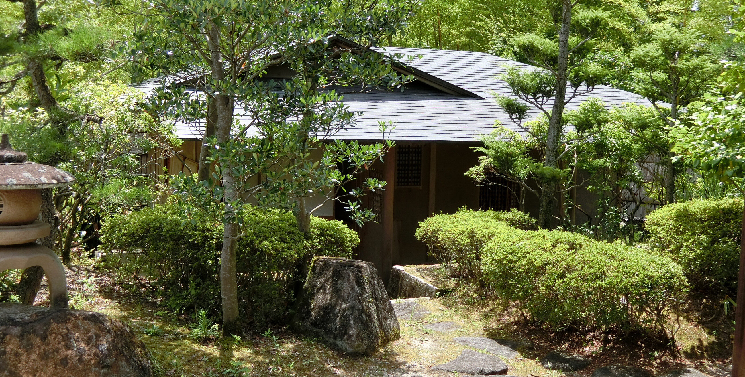 高山竹林園内の茶室